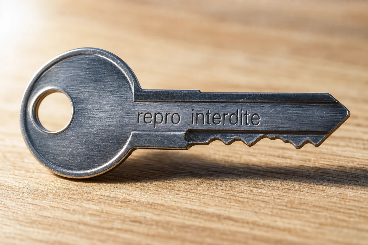 clé reproduction interdite