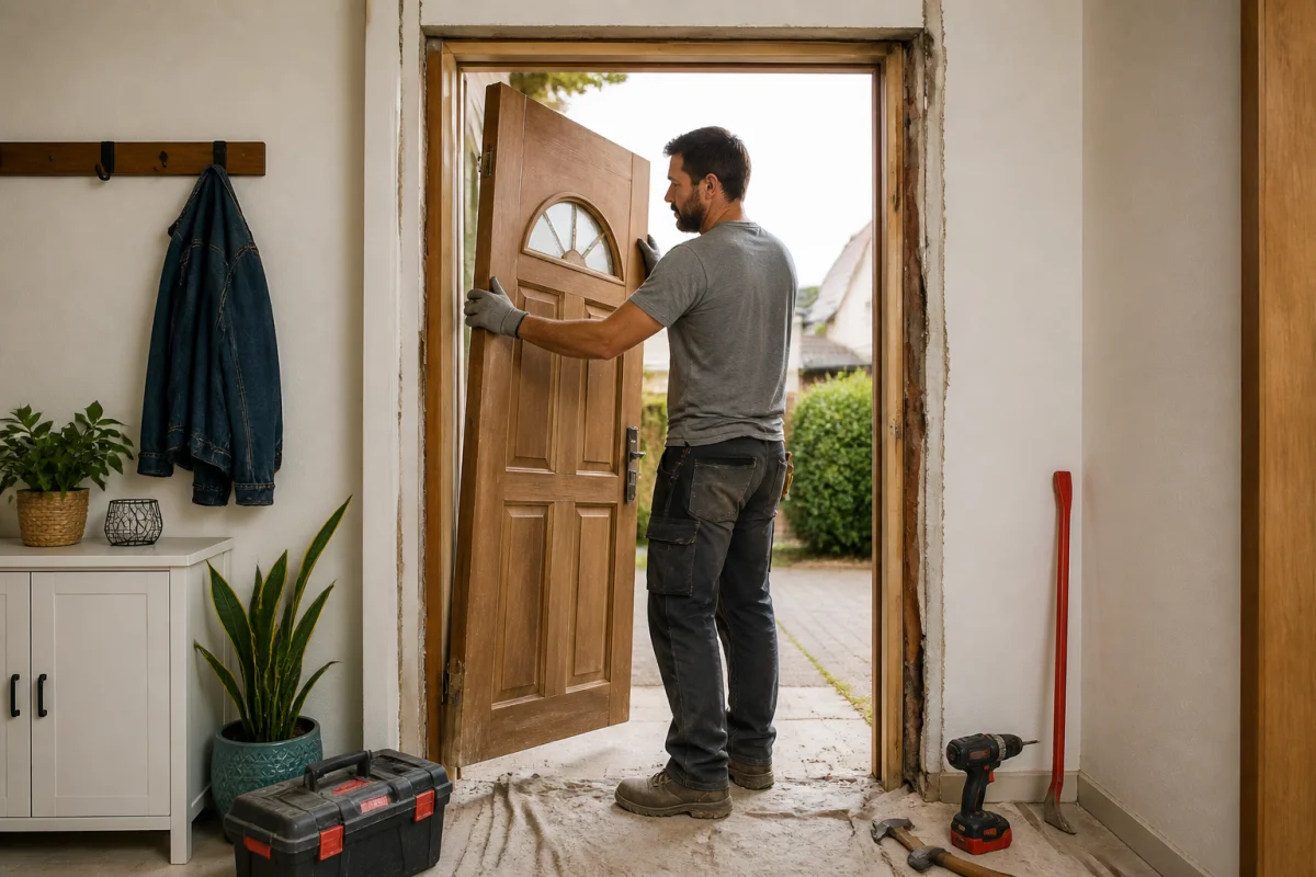installation porte blindee