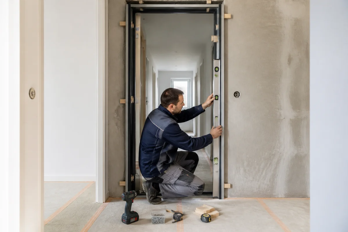 installation porte blindee