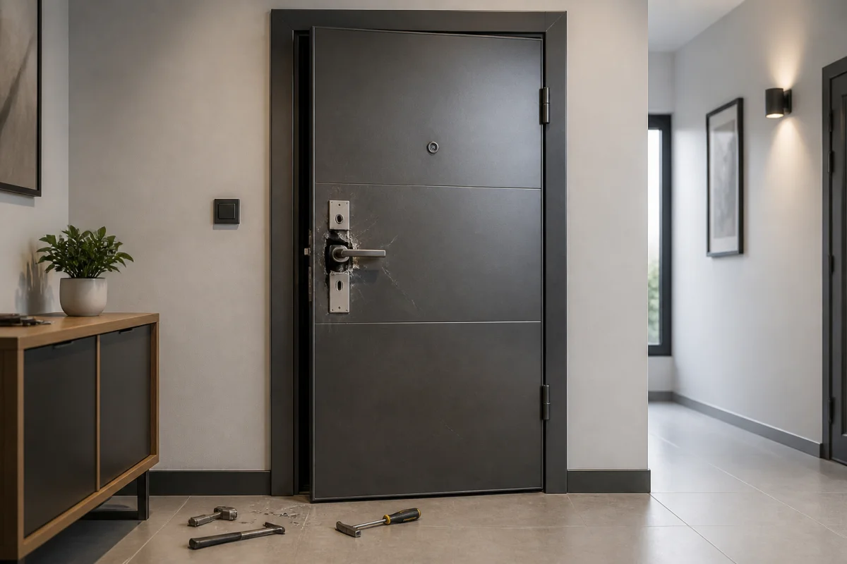 cambriolage porte blindée