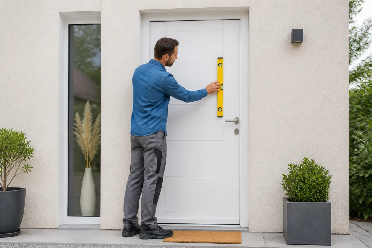 reglage porte d'entrée pvc