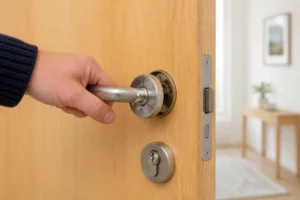 jeu dans poignée de porte d'entrée