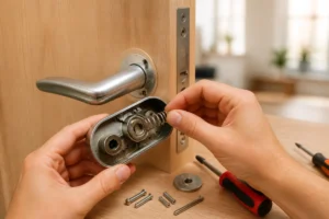 réparer ressort poignée de porte