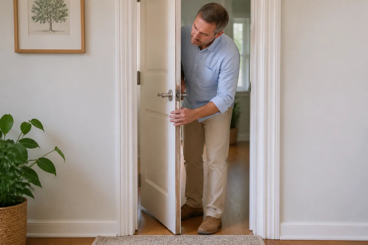 Porte qui coince solutions simples pour retrouver une fermeture fluide