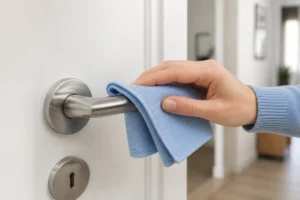 Entretenir une poignée de porte facilement au quotidien